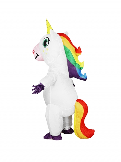 Надувной костюм Единорог, белый-1